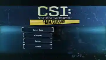 CSI - Fatal Conspiracy (USA) screen shot title